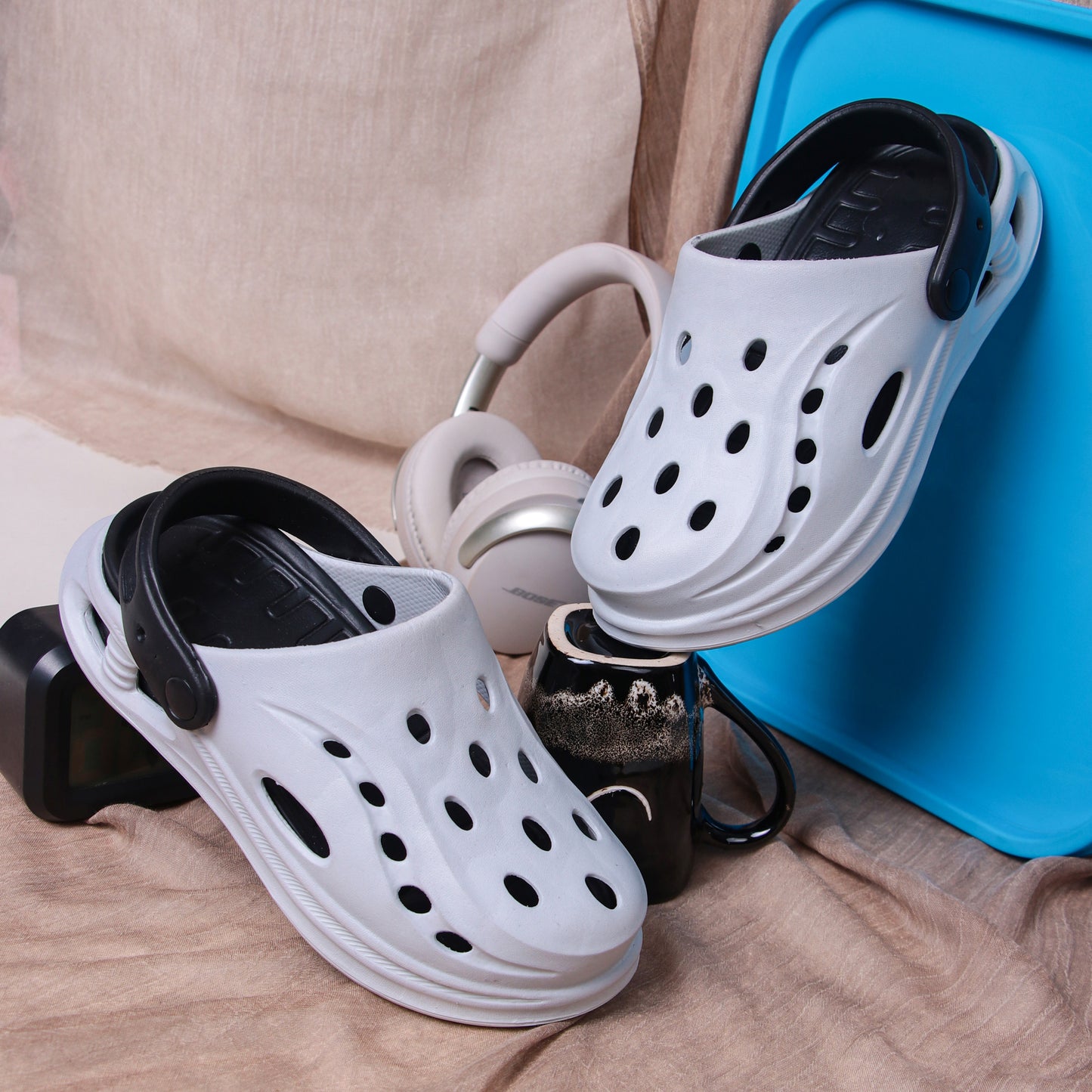 Vrino Bull Ultra Soft Lightweight EVA Clogs for Men – Aqua Grey