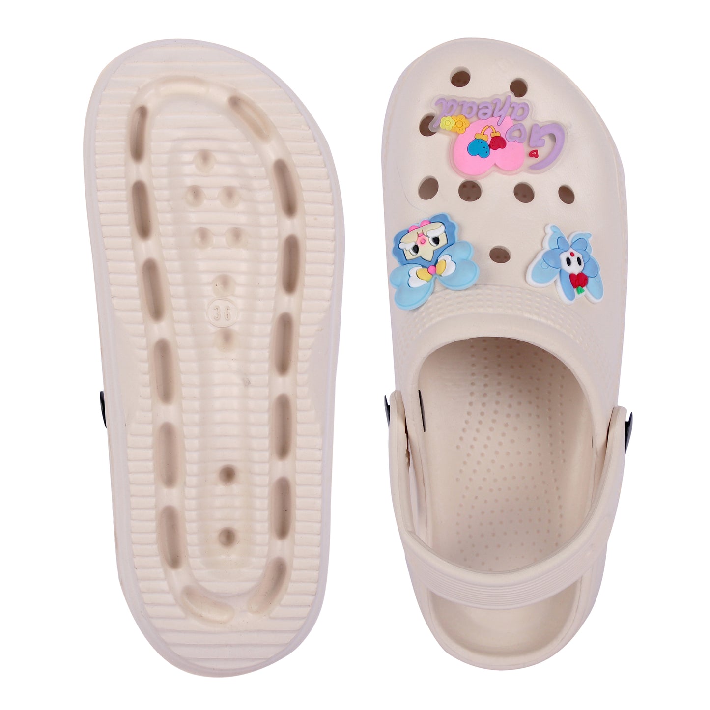 Vrino Rainbow Ultra Soft Lightweight EVA Clogs for Women & Girls