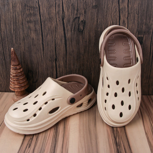 Vrino Bull Ultra Soft Lightweight EVA Clogs for Men – Beige Brown image 2