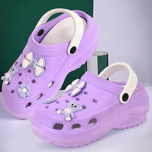 Vrino Barbie Ultra Soft Lightweight EVA Clogs for Women & Girls – Purple White