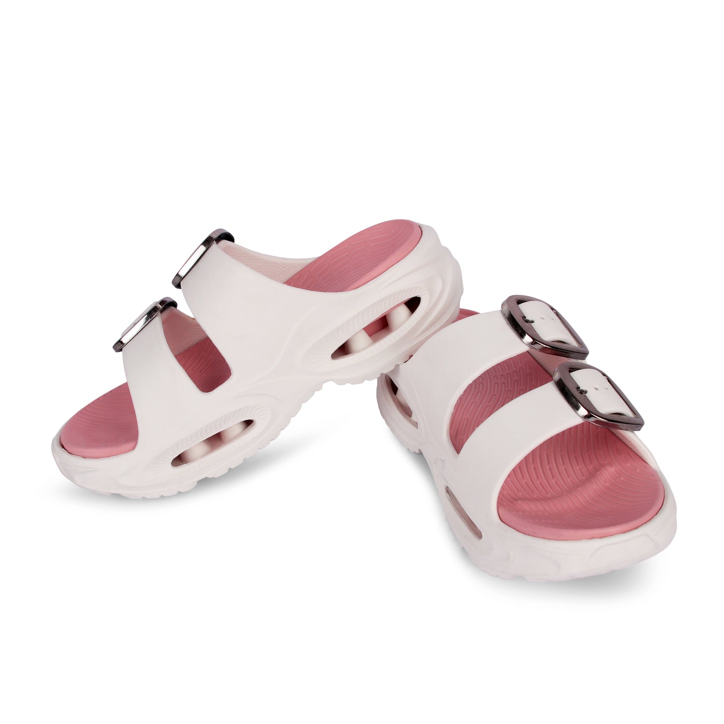 Vrino Socker Ultra Soft Lightweight EVA Sandals for Women & Girls –  White Peach