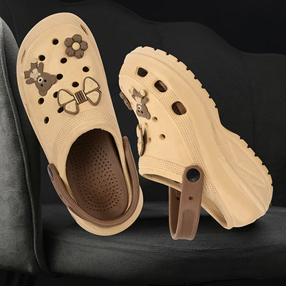 Vrino Barbie Ultra Soft Lightweight EVA Clogs for Women & Girls – Beige Brown