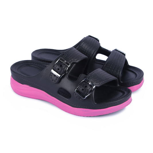 Vrino Alexa Ultra Soft Lightweight EVA Sandals for Women & Girls – Black Onion