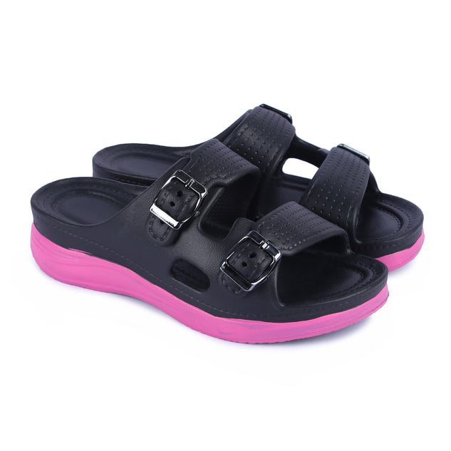 Vrino Alexa Ultra Soft Lightweight EVA Sandals for Women & Girls – Black Onion