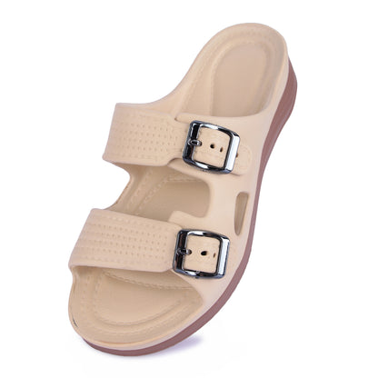 Vrino Alexa Ultra Soft Lightweight EVA Sandals for Women & Girls – Beige Brown