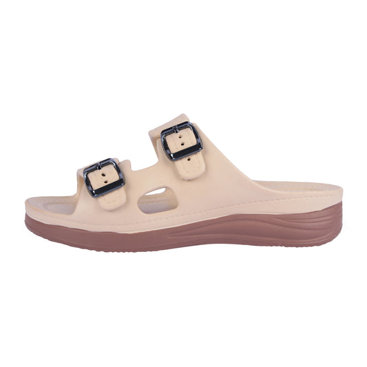 Vrino Alexa Ultra Soft Lightweight EVA Sandals for Women & Girls – Beige Brown image 3