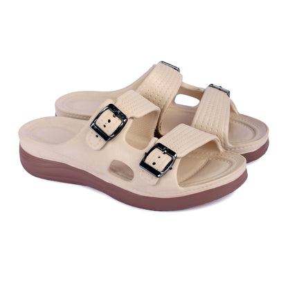 Vrino Alexa Ultra Soft Lightweight EVA Sandals for Women & Girls – Beige Brown