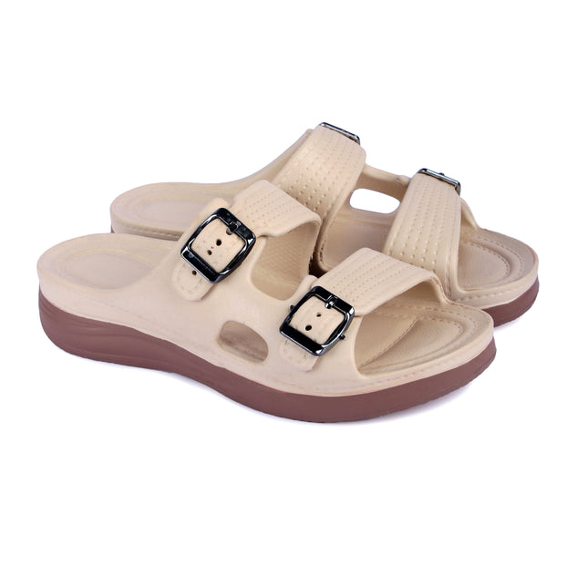 Vrino Alexa Ultra Soft Lightweight EVA Sandals for Women & Girls – Beige Brown