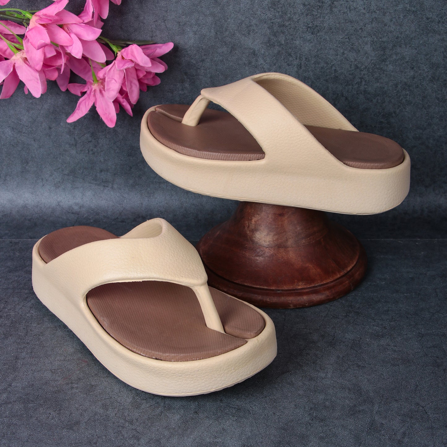 Vrino Jasmine Ultra Soft Lightweight EVA Slippers for Women & Girls – Pink Onion