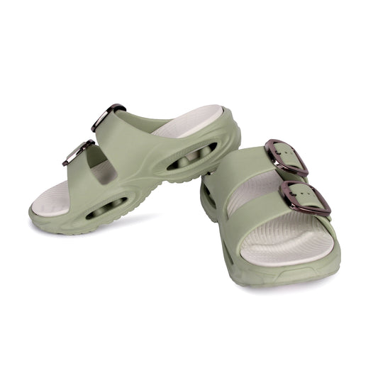 Vrino Socker Ultra Soft Lightweight EVA Sandals for Women & Girls – Olive
