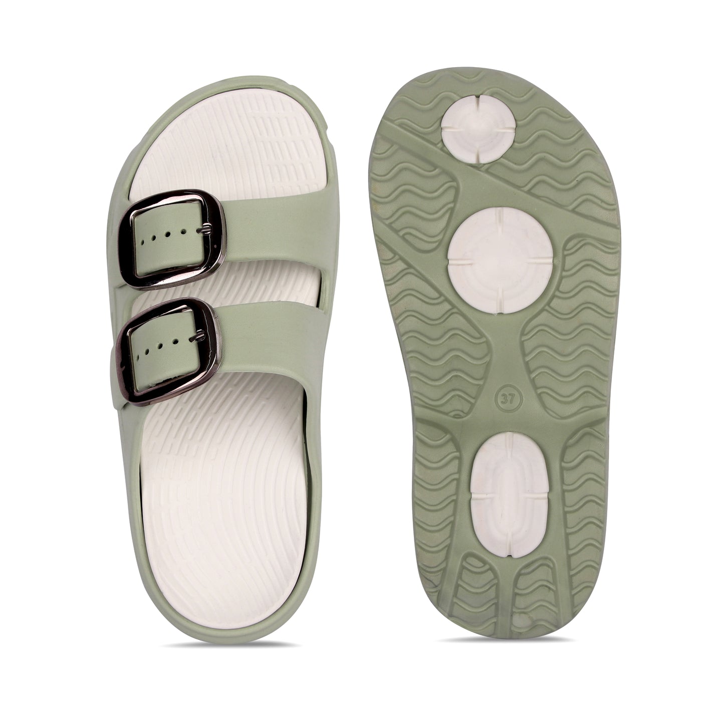 Vrino Socker Ultra Soft Lightweight EVA Sandals for Women & Girls – Olive