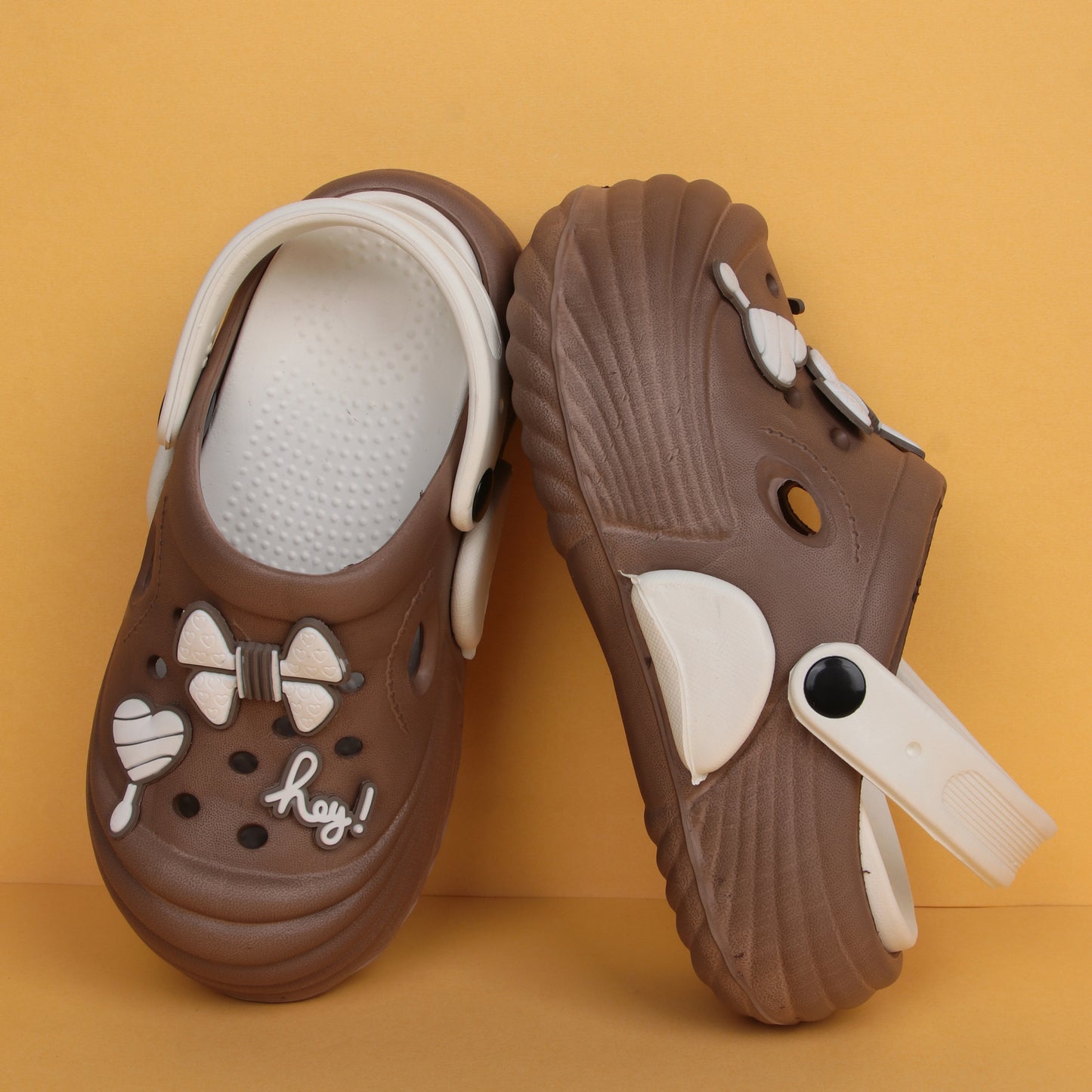 Vrino Queen Ultra Soft Lightweight EVA Clogs for Women & Girls – Brown