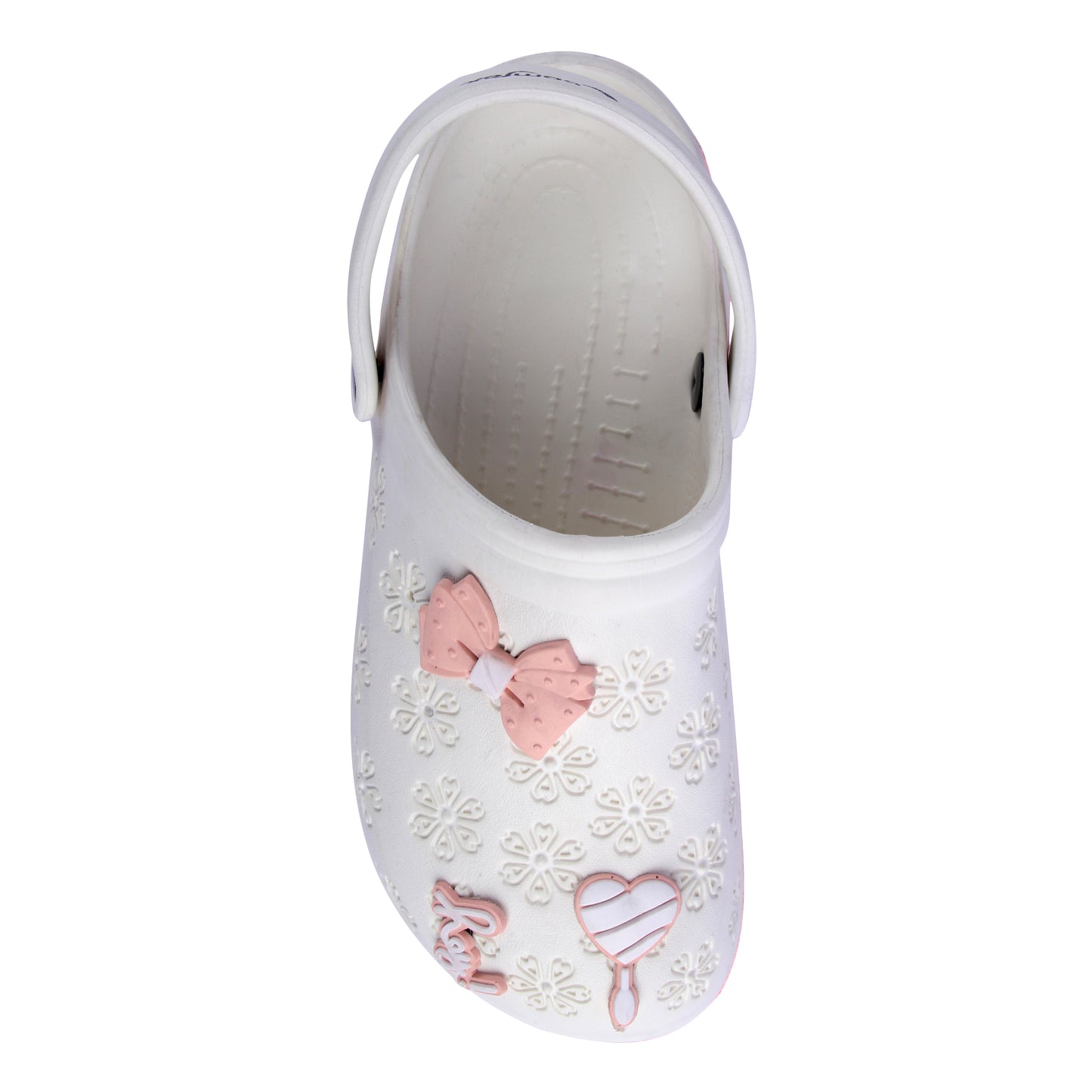 Vrino Flora Ultra Soft Lightweight EVA Clogs for Women & Girls – White Peach