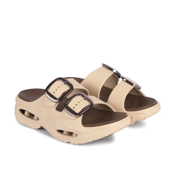 Vrino Socker Ultra Soft Lightweight EVA Sandals for Women & Girls – Beige Brown