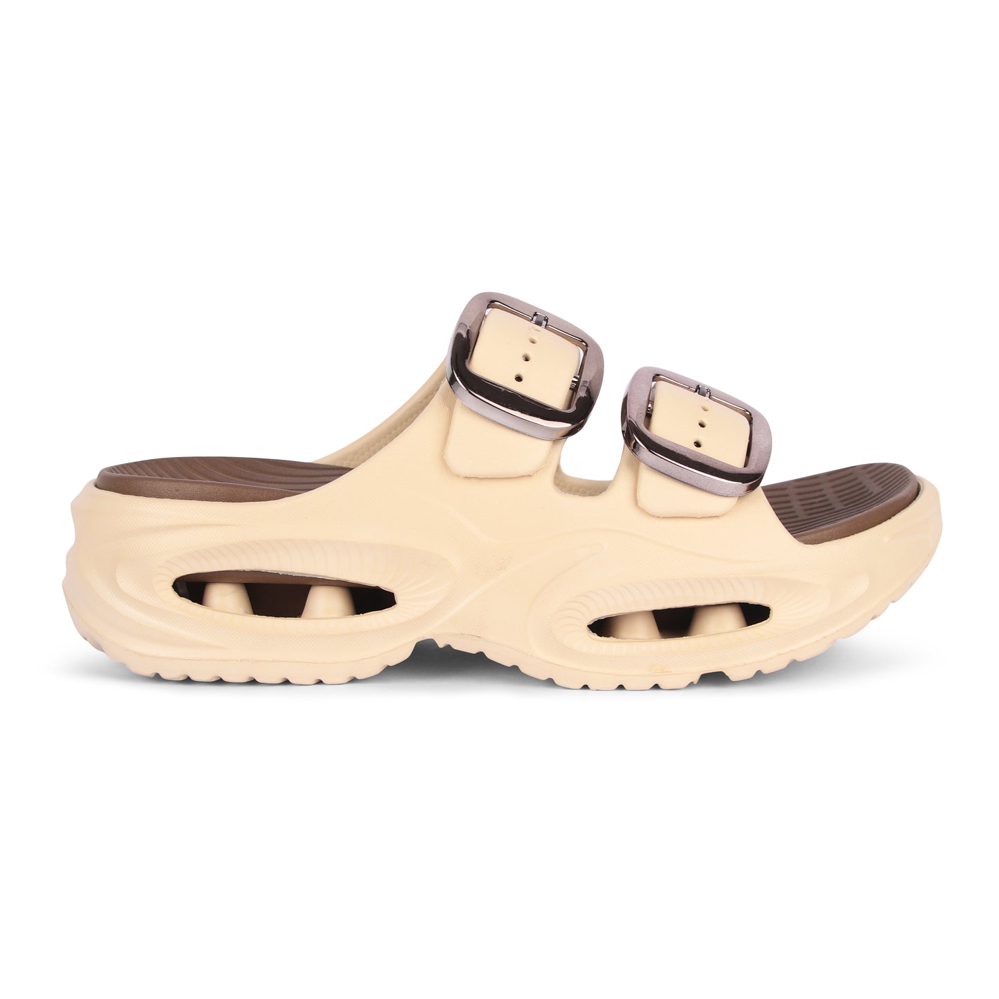 Vrino Socker Ultra Soft Lightweight EVA Sandals for Women & Girls – Beige Brown