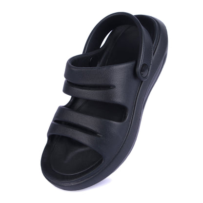 Vrino Daisy Ultra Soft Lightweight EVA Sandals for Women & Girls – Black