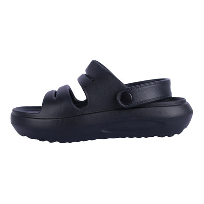 Vrino Daisy Ultra Soft Lightweight EVA Sandals for Women & Girls – Black