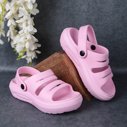 Vrino Daisy Ultra Soft Lightweight EVA Sandals for Women & Girls – Pink