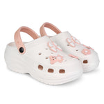 Vrino Barbie Ultra Soft Lightweight EVA Clogs for Women & Girls – White Peach