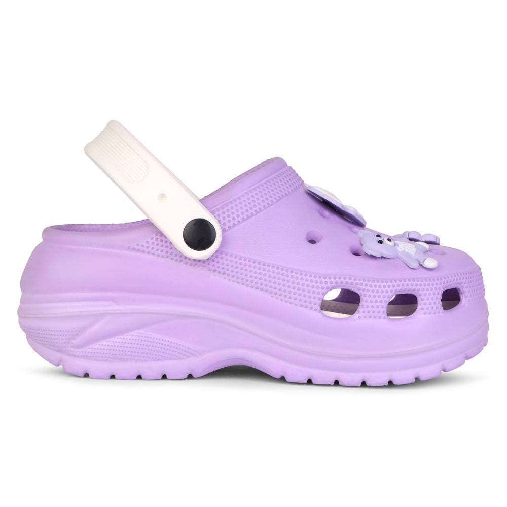 Vrino Barbie Ultra Soft Lightweight EVA Clogs for Women & Girls – Purple White