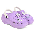 Vrino Barbie Ultra Soft Lightweight EVA Clogs for Women & Girls – Purple White