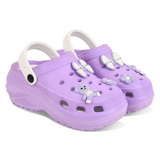 Vrino Barbie Ultra Soft Lightweight EVA Clogs for Women & Girls – Purple White