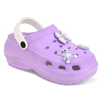 Vrino Barbie Ultra Soft Lightweight EVA Clogs for Women & Girls – Purple White