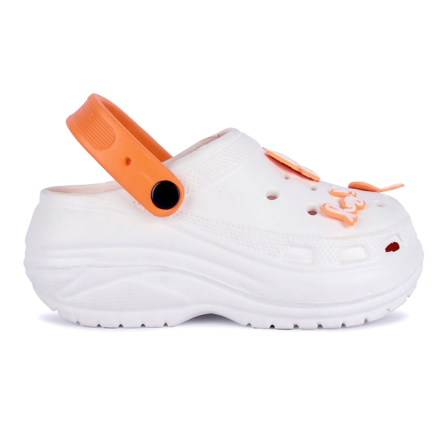 Vrino Barbie Ultra Soft Lightweight EVA Clogs for Women & Girls – Orange White