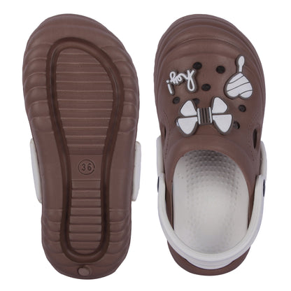 Vrino Queen Ultra Soft Lightweight EVA Clogs for Women & Girls – Brown