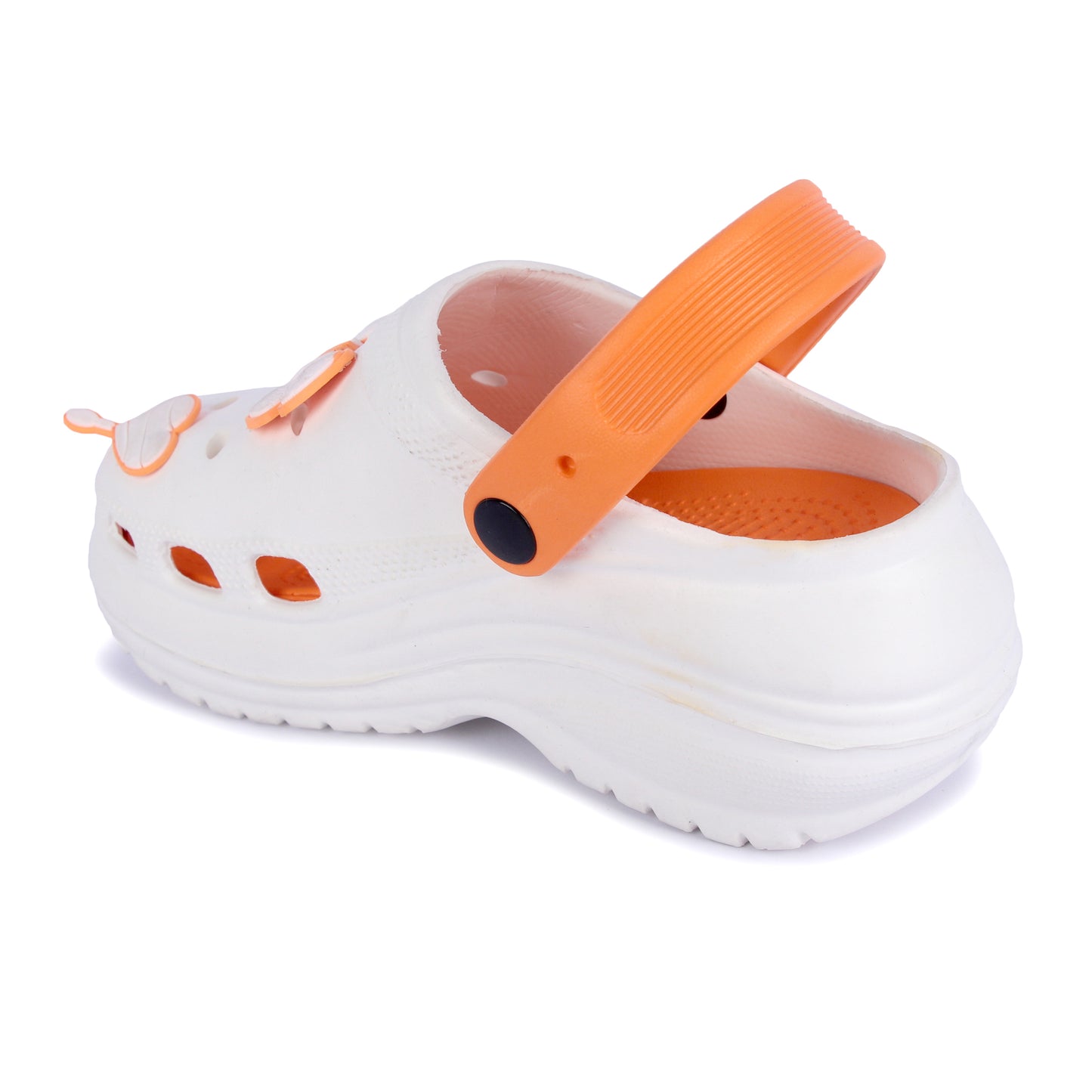 Vrino Barbie Ultra Soft Lightweight EVA Clogs for Women & Girls – Orange White