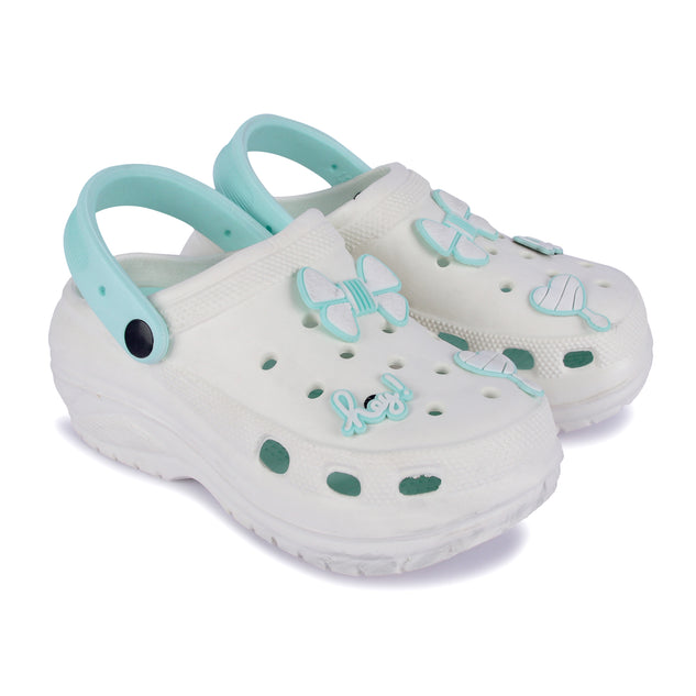 Vrino Barbie Ultra Soft Lightweight EVA Clogs for Women & Girls – Mint White