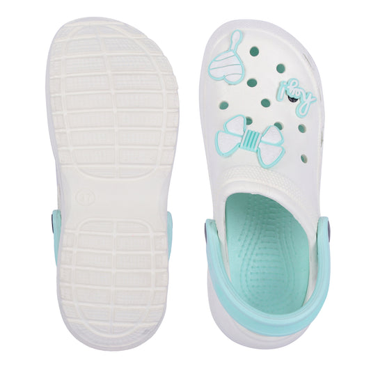 Vrino Barbie Ultra Soft Lightweight EVA Clogs for Women & Girls – Mint White image 2