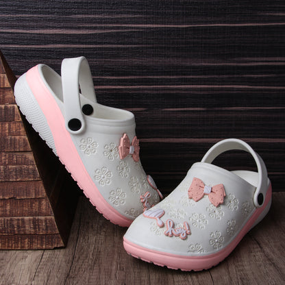 Vrino Flora Ultra Soft Lightweight EVA Clogs for Women & Girls – Beige Brown