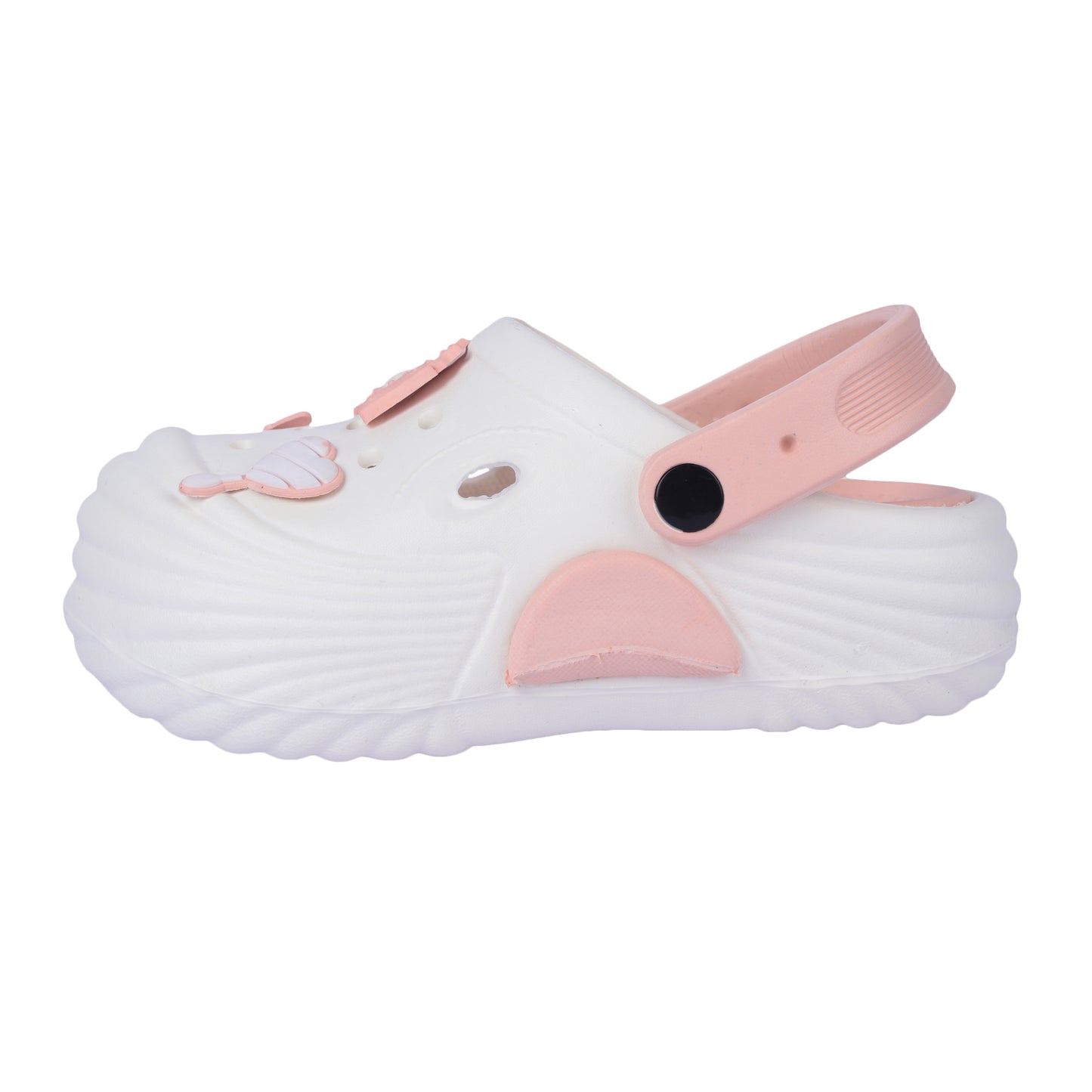 Vrino Queen Ultra Soft Lightweight EVA Clogs for Women & Girls – White Peach