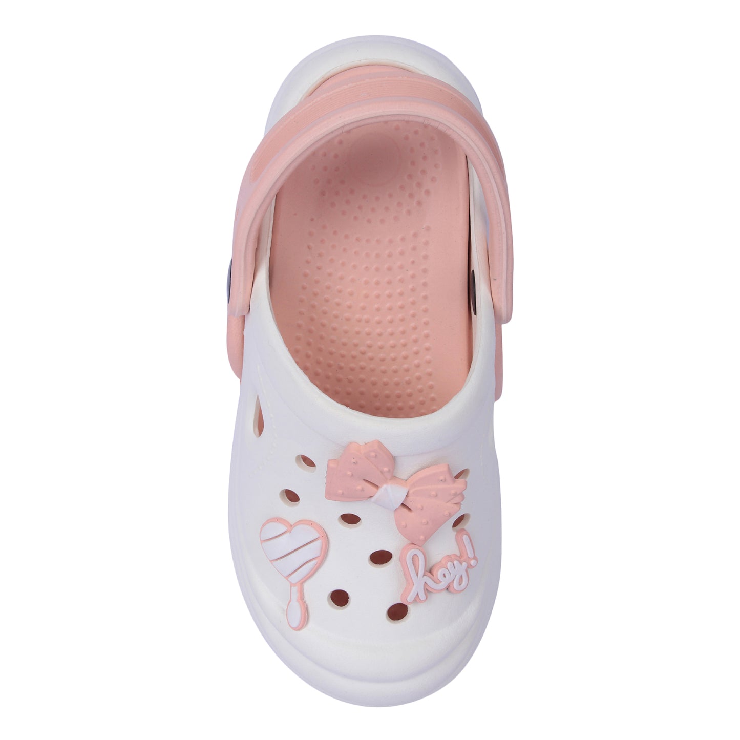Vrino Queen Ultra Soft Lightweight EVA Clogs for Women & Girls – White Peach
