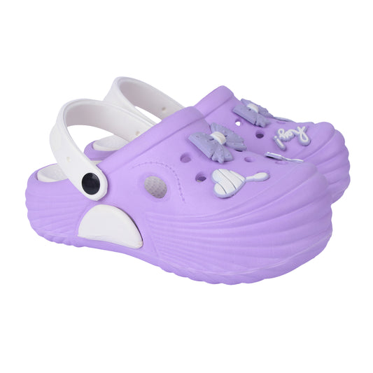 Vrino Queen Ultra Soft Lightweight EVA Clogs for Women & Girls – Purple White