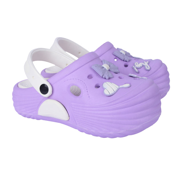 Vrino Queen Ultra Soft Lightweight EVA Clogs for Women & Girls – Purple White