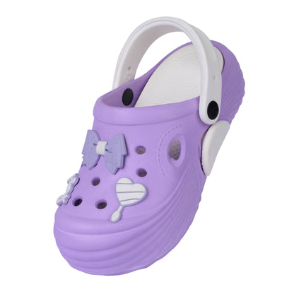 Vrino Queen Ultra Soft Lightweight EVA Clogs for Women & Girls – Purple White