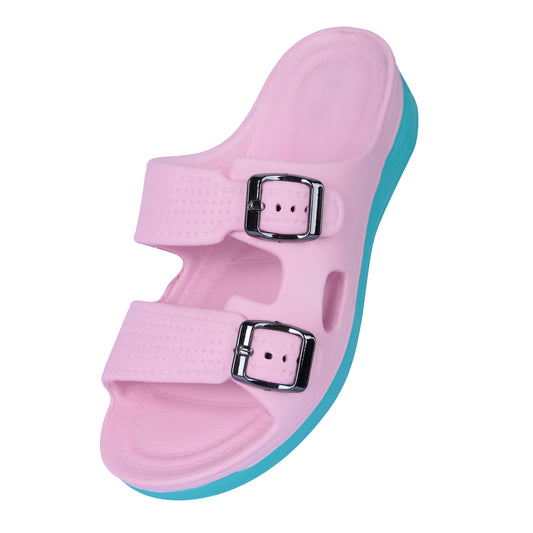 Vrino Alexa Ultra Soft Lightweight EVA Sandals for Women & Girls – Pink Sky image 3