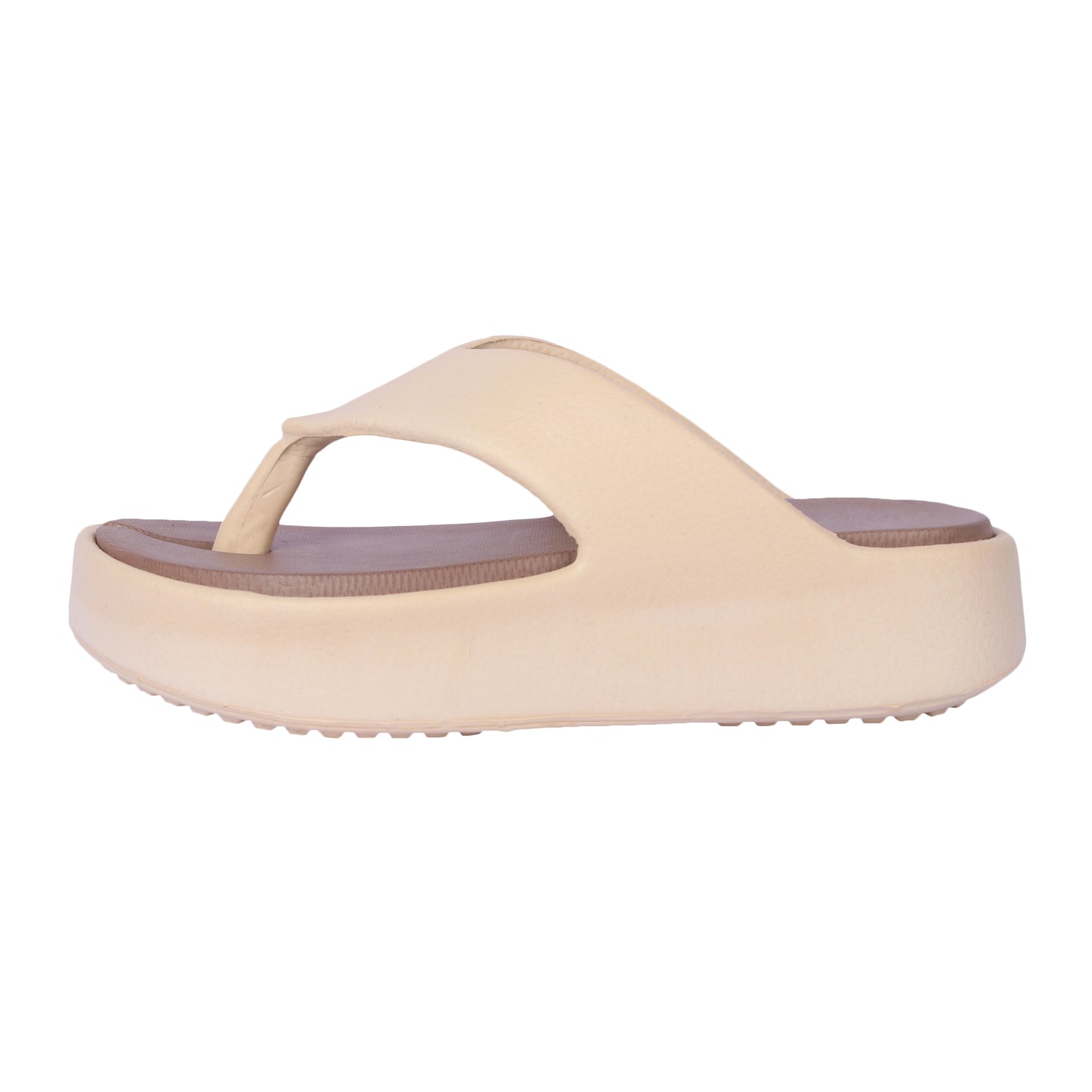Vrino Jasmine Ultra Soft Lightweight EVA Slippers for Women & Girls – Beige Brown