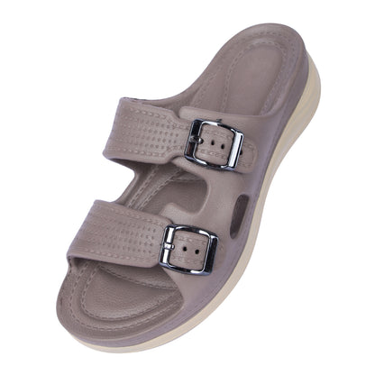 Vrino Alexa Ultra Soft Lightweight EVA Sandals for Women & Girls – Brown Beige