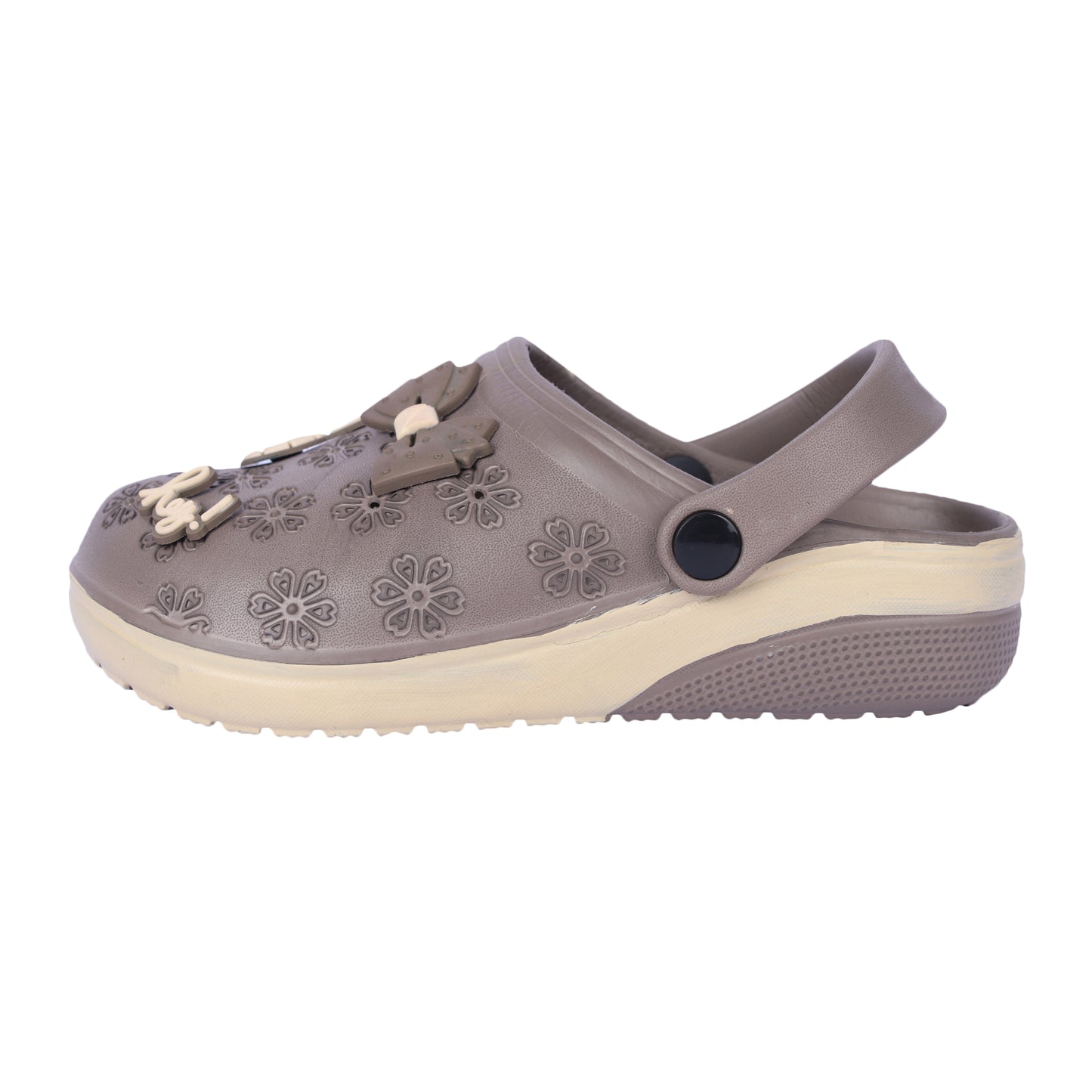 Vrino Flora Ultra Soft Lightweight EVA Clogs for Women & Girls – Brown Beige