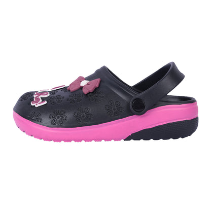 Vrino Flora Ultra Soft Lightweight EVA Clogs for Women & Girls – Black Onion