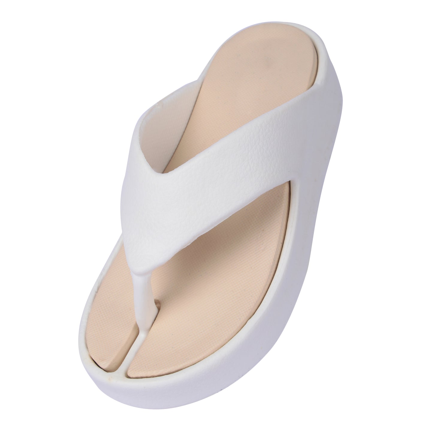 Vrino Jasmine Ultra Soft Lightweight EVA Slippers for Women & Girls – White Beige
