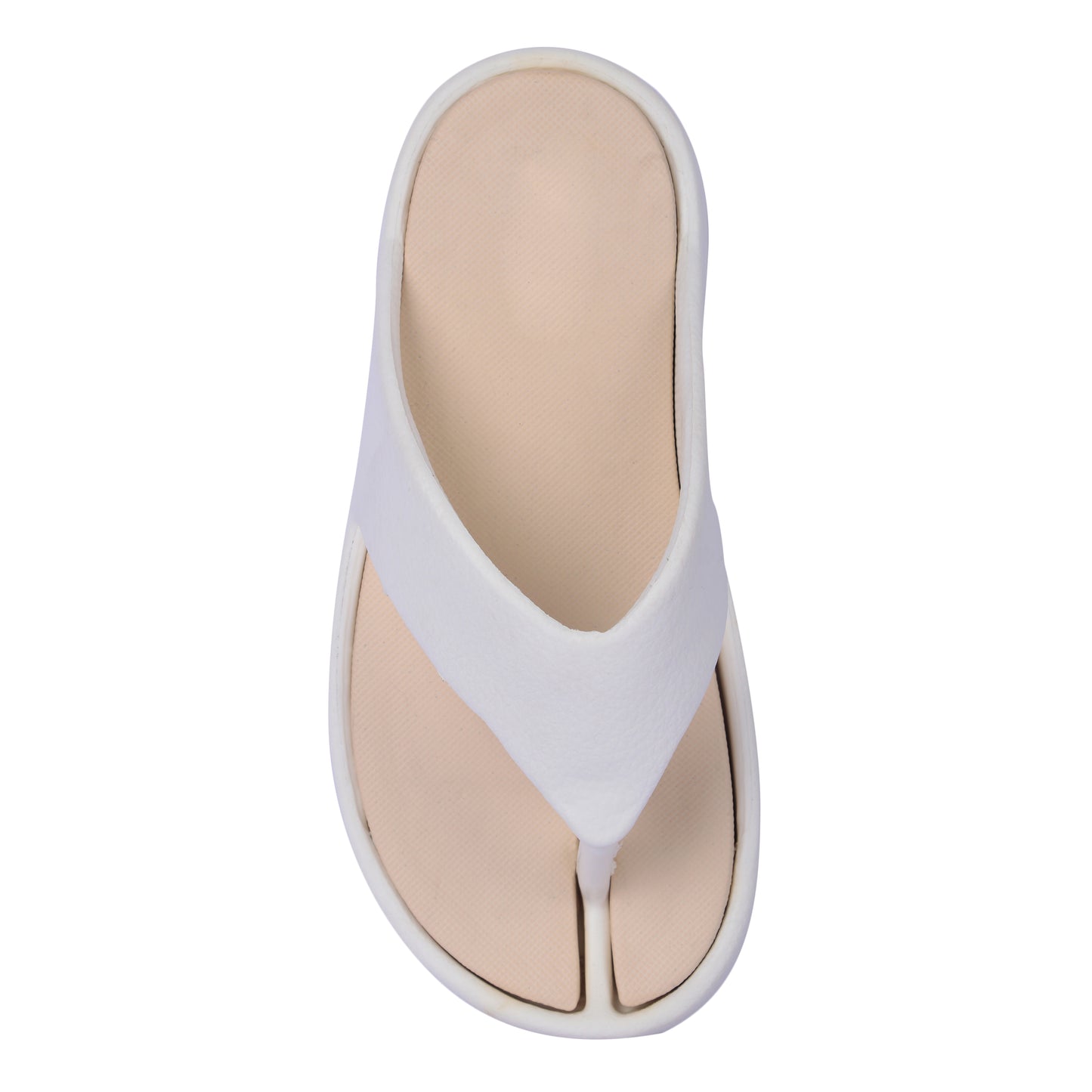 Vrino Jasmine Ultra Soft Lightweight EVA Slippers for Women & Girls – White Beige