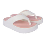 Vrino Jasmine Ultra Soft Lightweight EVA Slippers for Women & Girls – White Peach