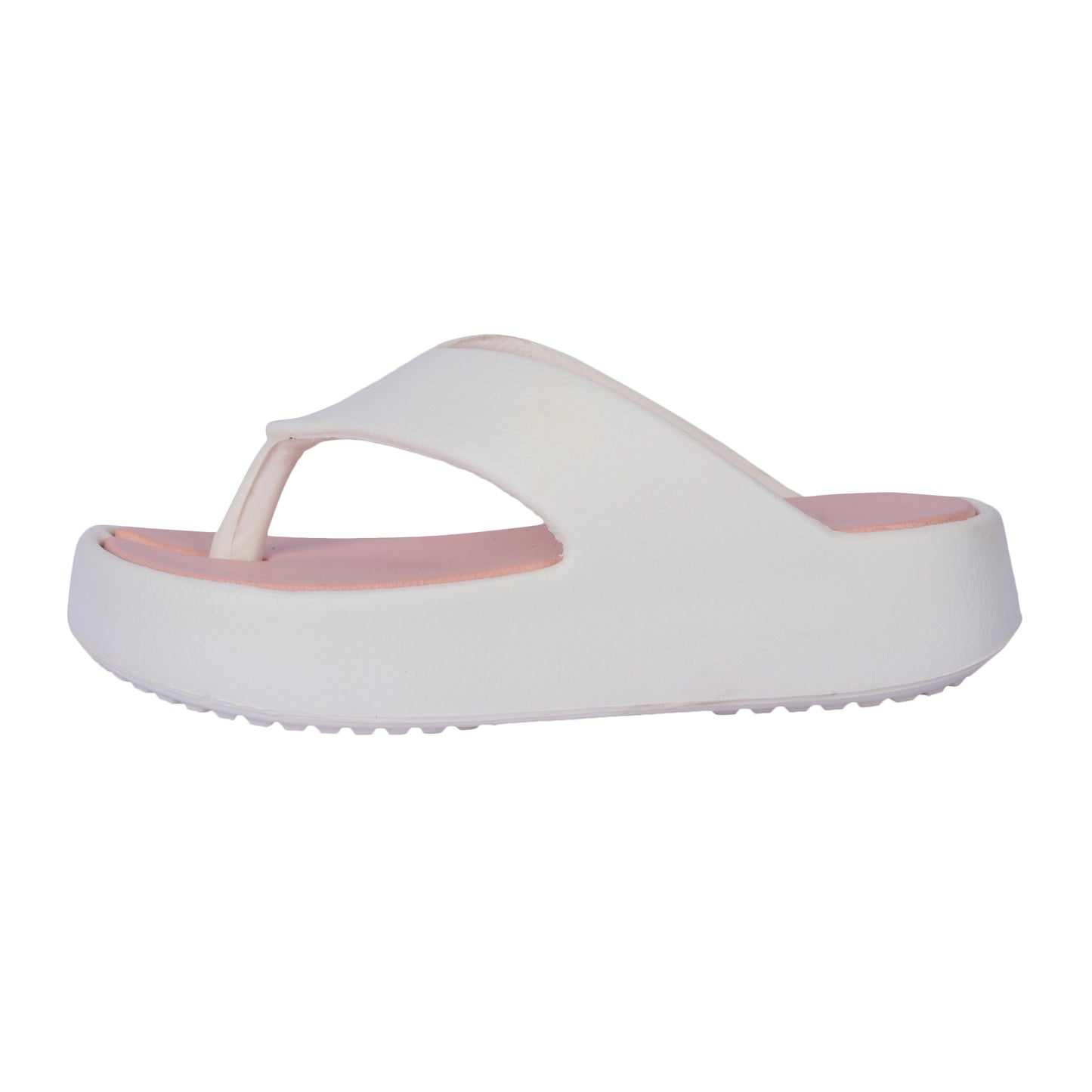 Vrino Jasmine Ultra Soft Lightweight EVA Slippers for Women & Girls – White Peach