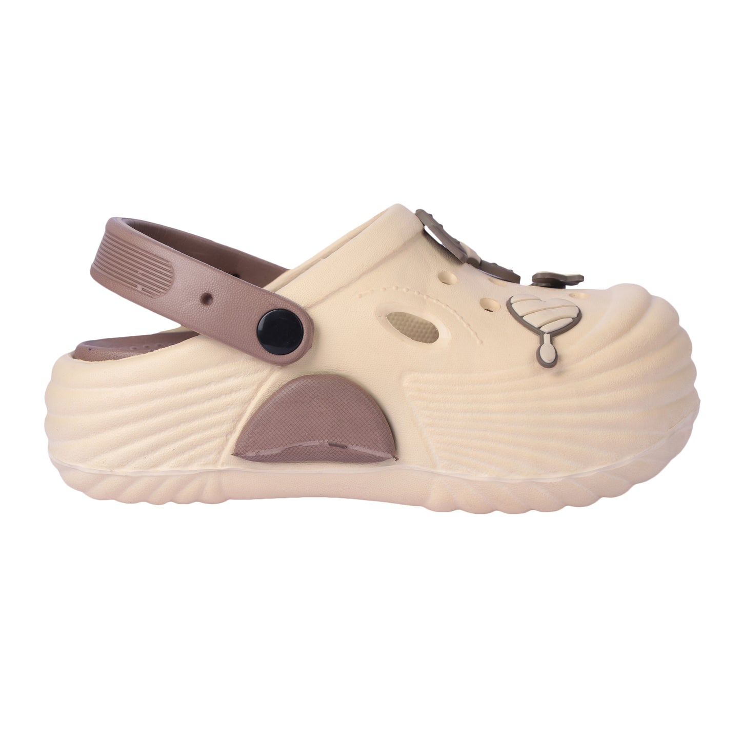 Vrino Queen Ultra Soft Lightweight EVA Clogs for Women & Girls – Beige Brown