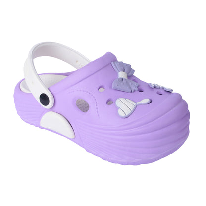 Vrino Queen Ultra Soft Lightweight EVA Clogs for Women & Girls – Purple White