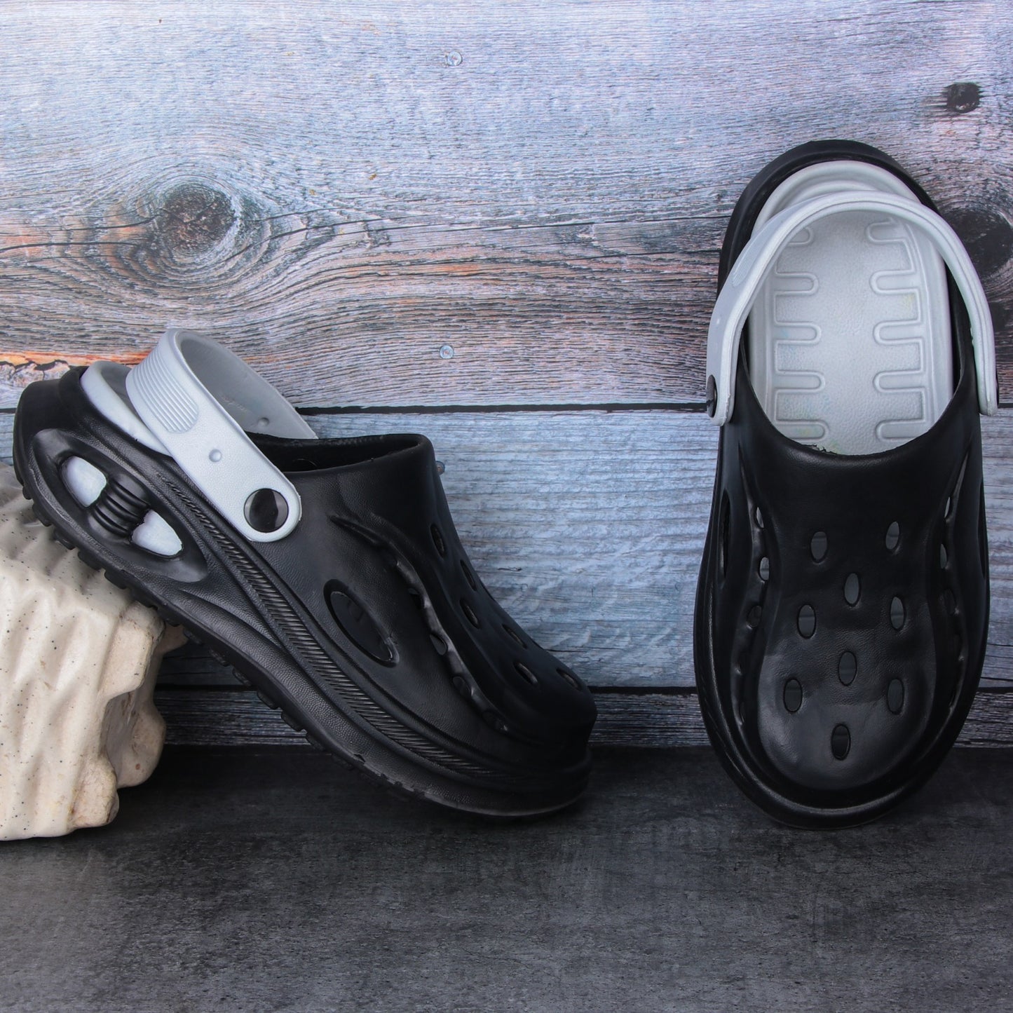Vrino Bull Ultra Soft Lightweight EVA Clogs for Men – Aqua Grey